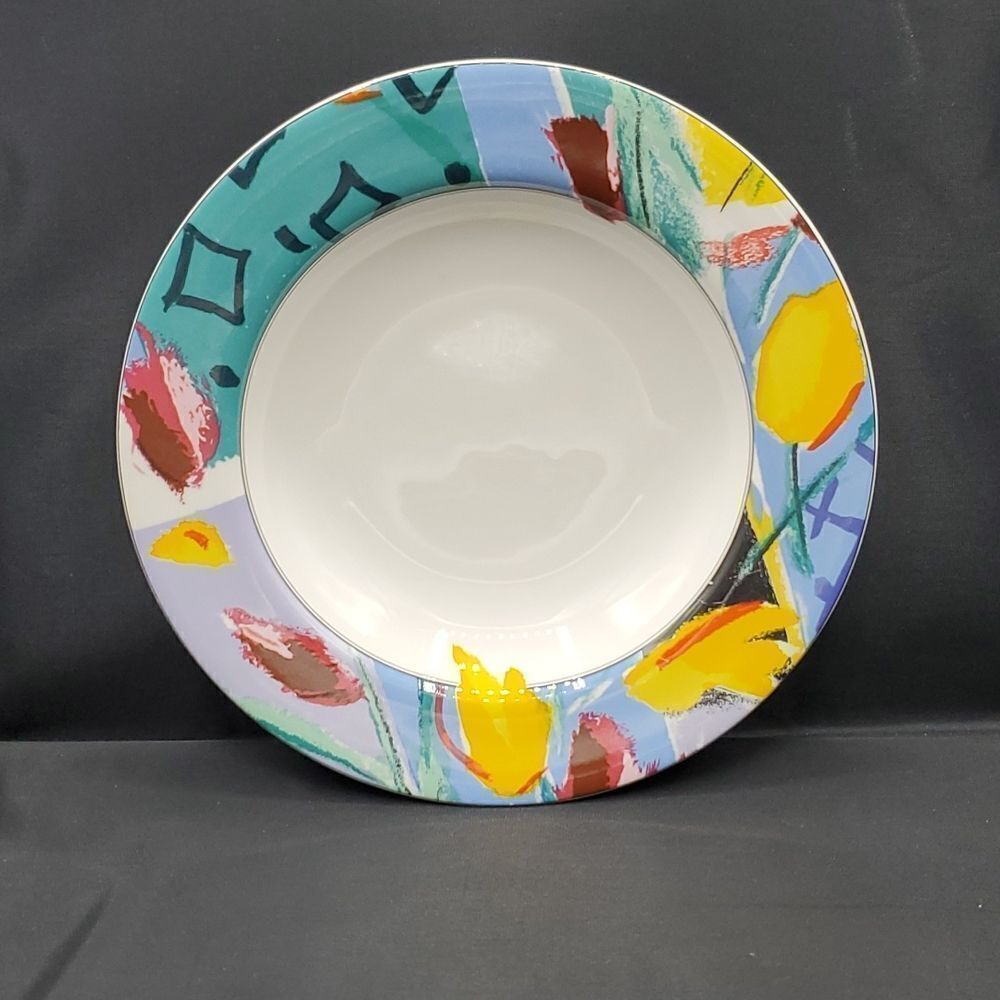 Vintage Mikasa Maxima Spring Bloom Soup Cereal Bowl 9" Japan